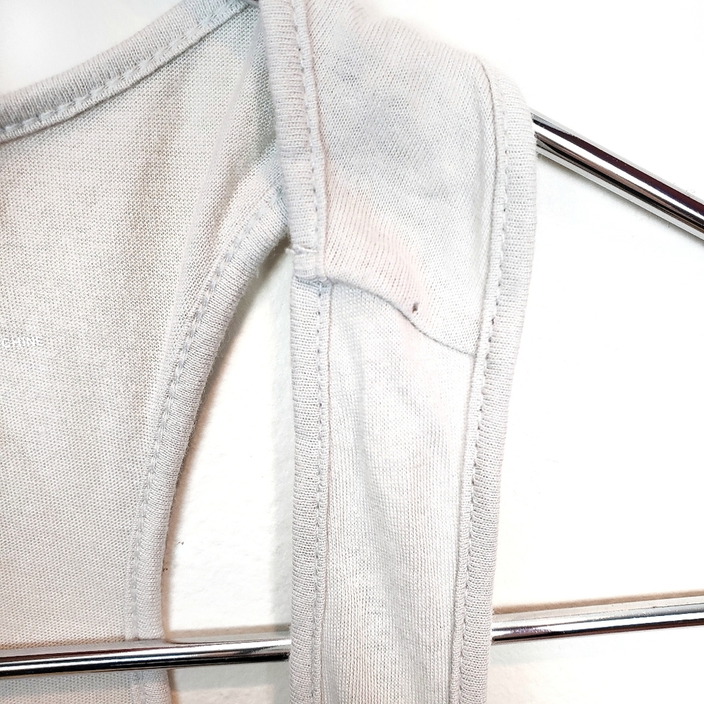 EXPRESS Gray Lace & Sequined Flowy Tank Top XS - Picture 7 of 7
